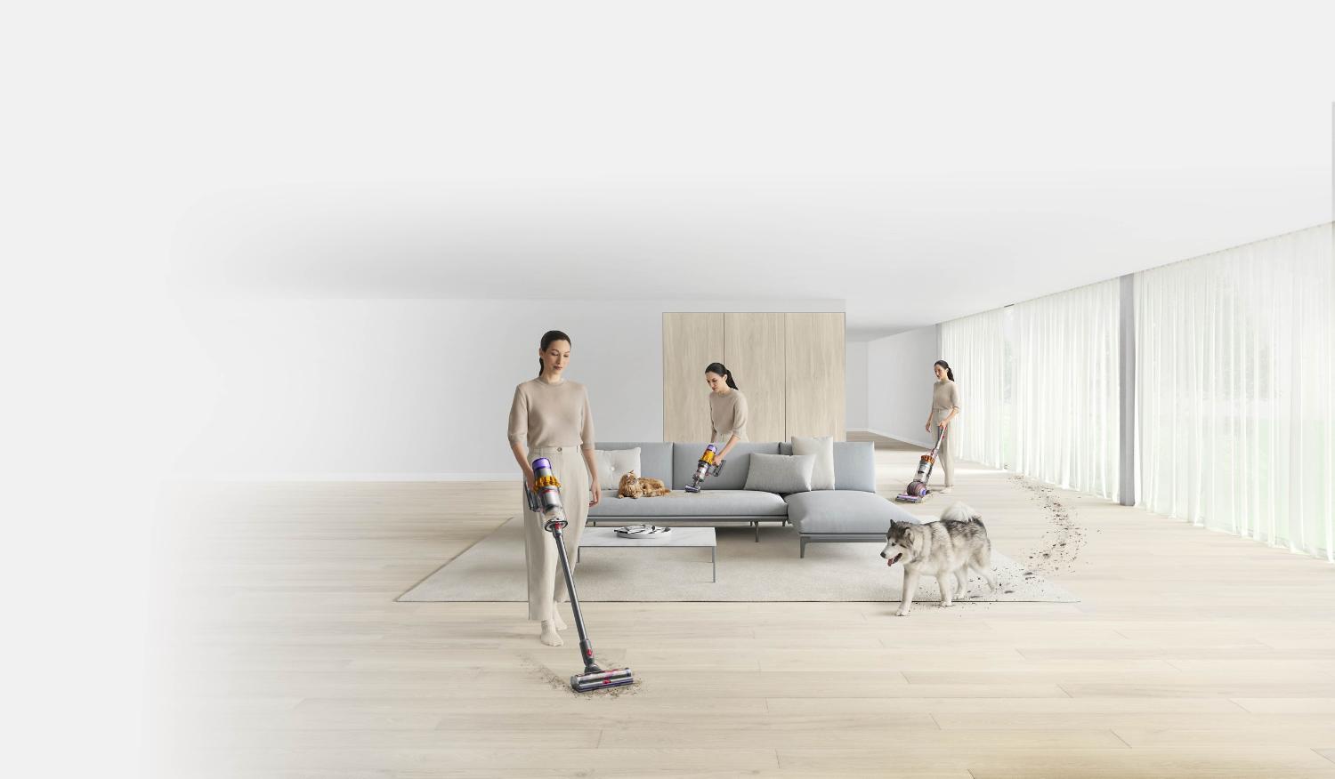 Dyson's versatile cleaning for homes with pets